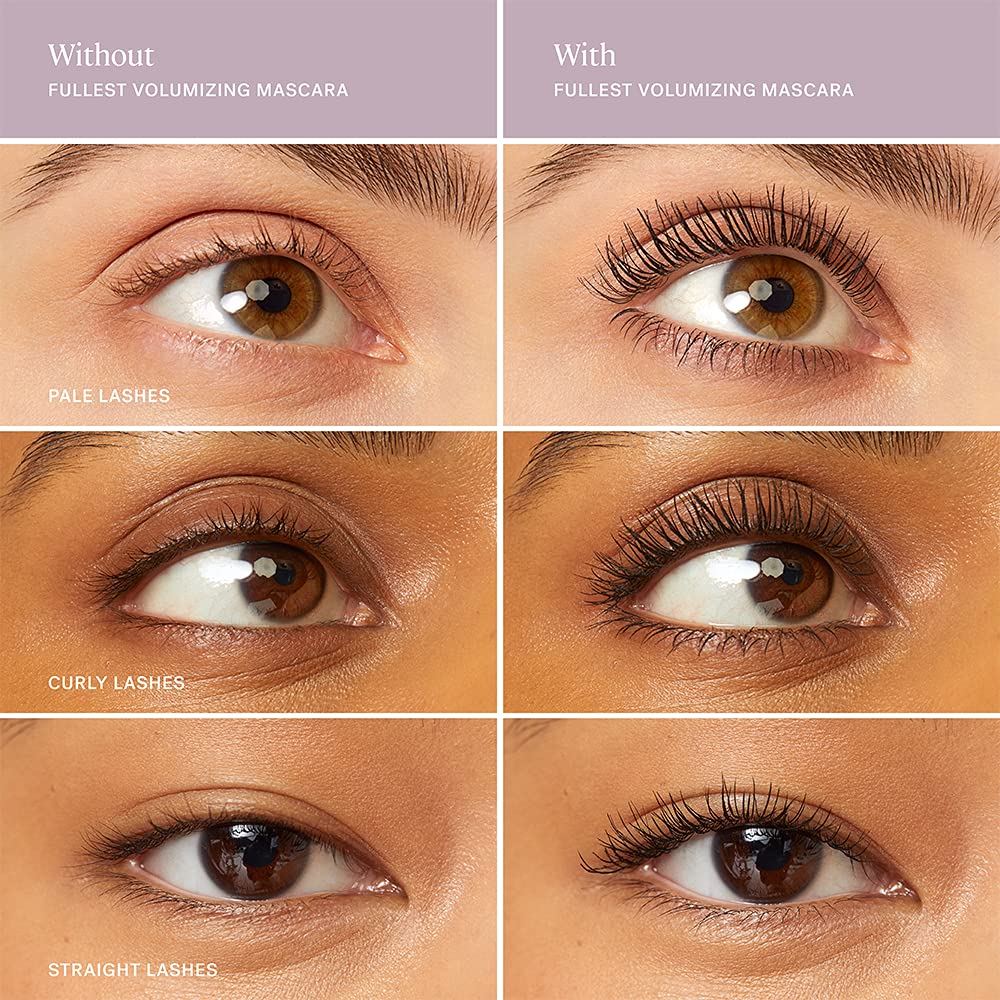 ILIA - Fullest Volumizing Mascara | Weightless, Buildable, Smudge + Flake-Free, Sensitive Eyes Safe | Full, Thick, Healthier Lashes | Non-Toxic, Vegan, Cruelty-Free (Full Size; 0.32 fl oz | 9.5 ml) - Image 4