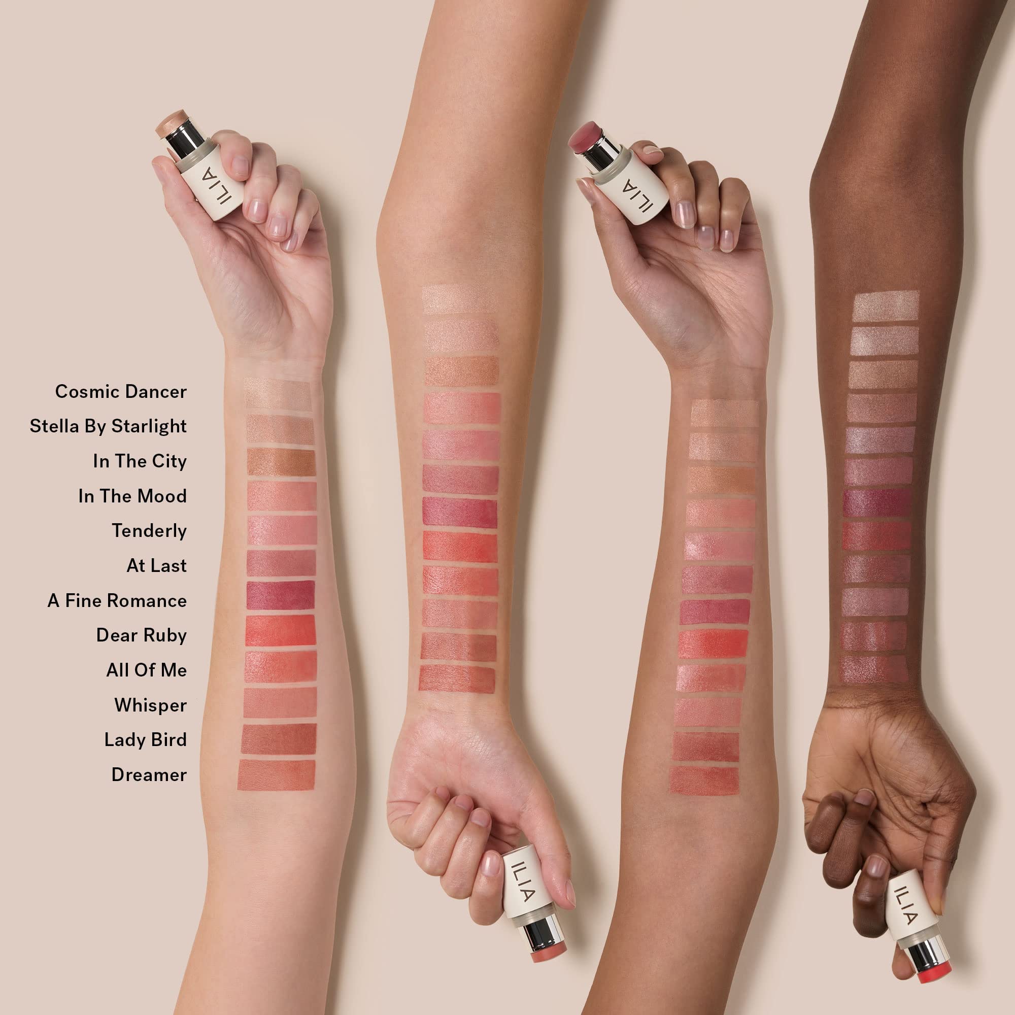 ILIA - Multi-Stick For Lips + Cheeks | Buildable, Creamy, Multi-Use Color Formula for All Skin Types | Nourish, Soften, Protect | Non-Toxic, Vegan, Cruelty-Free (A Fine Romance, 0.15 oz | 4.5 g) - Image 3