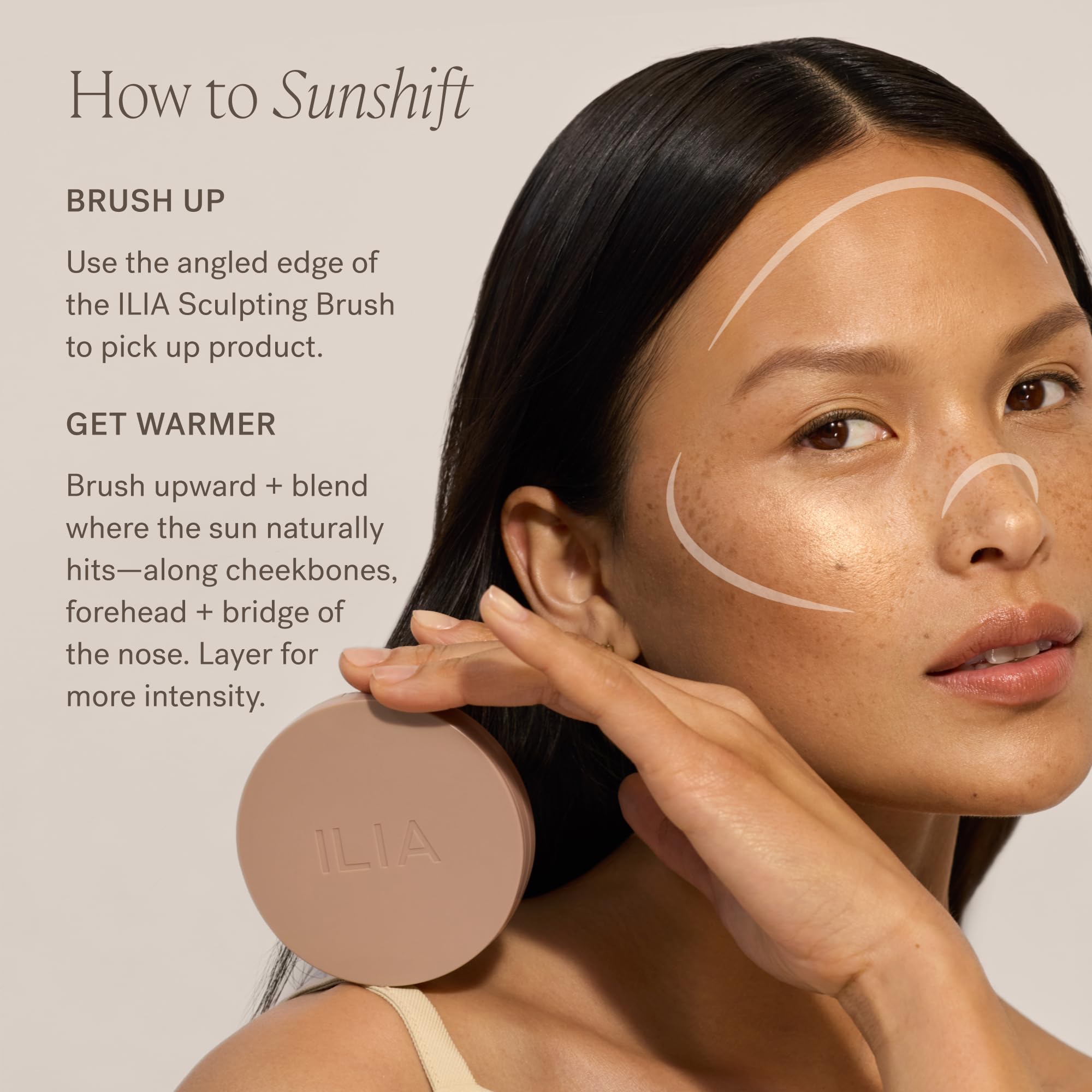 ILIA - Sunshift Cream Bronzer | Non-Comedogenic, Long-Lasting, Vegan, Cruelty-Free | Weightless Bronzer (Bask - Rich Rosy Bronze, 0.27 oz | 7.8 g) - Image 7