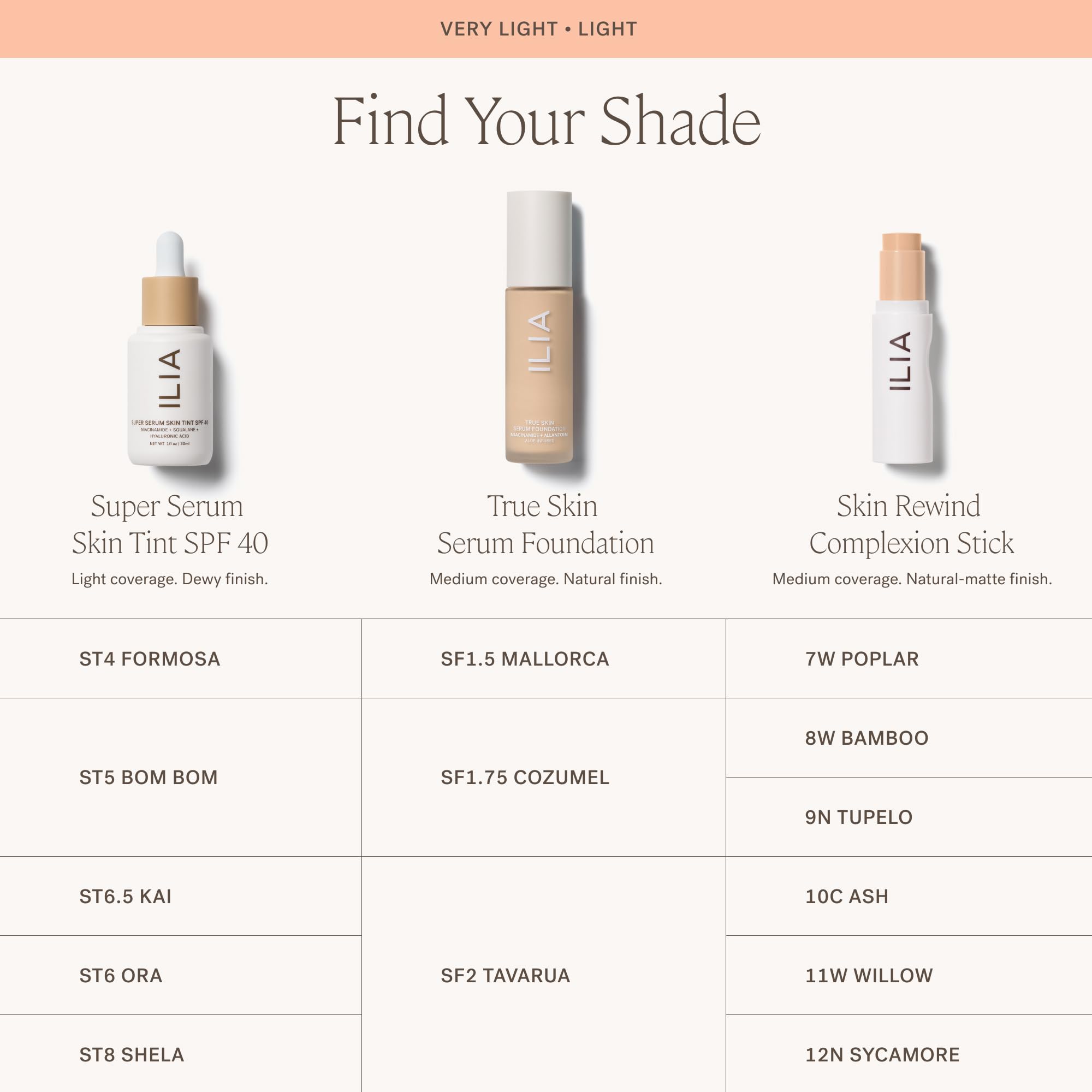 ILIA - True Skin Serum Foundation | Non-comedogenic, Cruelty-Free, Vegan, Weightless Feel, Buildable Coverage, Safe For Sensitive Skin (Tavarua SF2) - Image 8